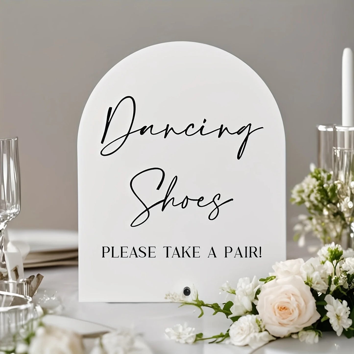 【Flat】Classic dance shoes acrylic sign, wedding, desktop, multi-purpose, 2D flat Good Vibrations