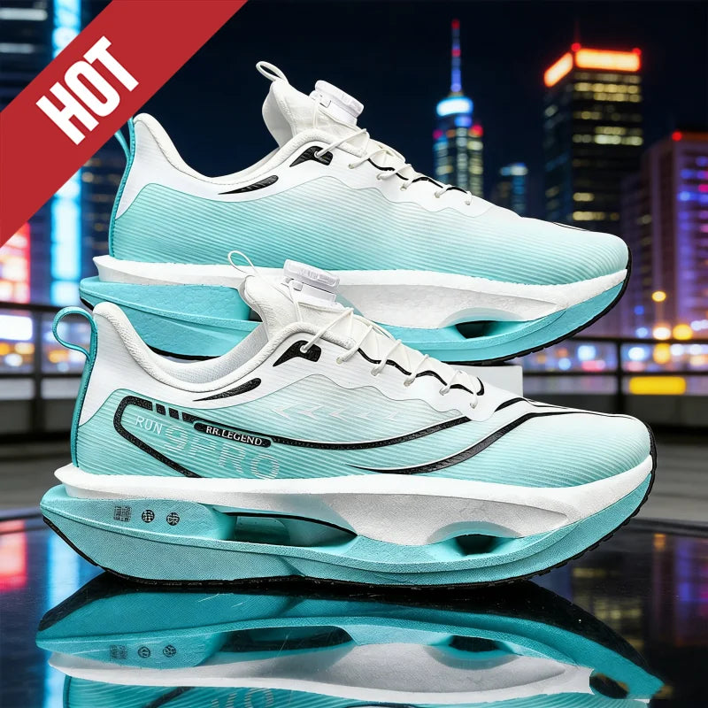 Running Shoes Carbon Board Speciality Marathon Men Sports Breathable Lightweight Women's Comfortable Athletic Nonskid Sneakers Good Vibrations