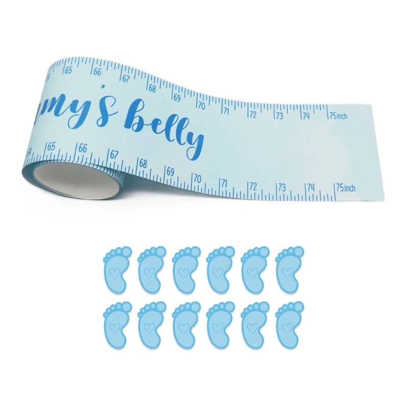 How Big is Mommy's Belly? Includes 1 Mommy's Belly Measuring Tape and 12 Stickers, Gender Neutral Fun Baby-Shower Game Good Vibrations