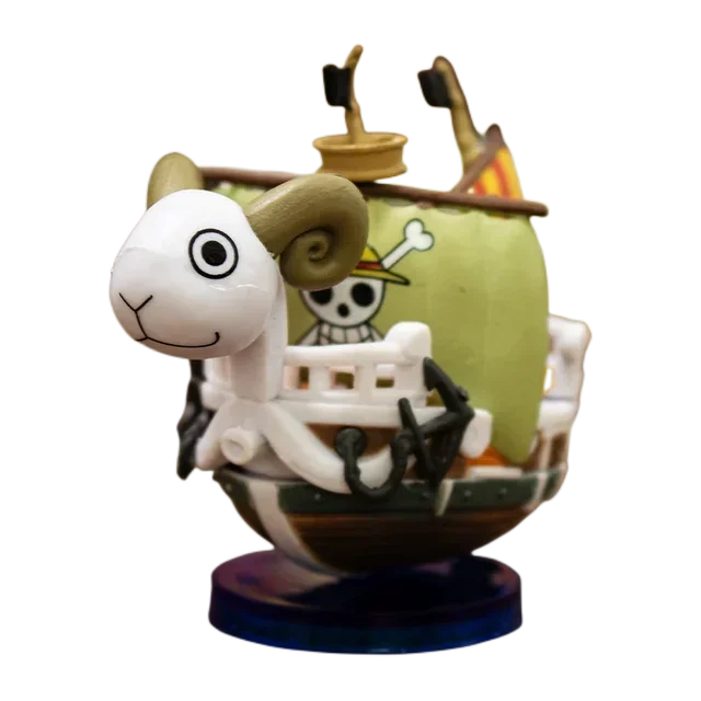 Anime One Piece Ship Figure Luffy Model Toy Super Cute Mini Boat THOUSANDSUNNY Going Merry Assembled Model Action Figure Gifts Good Vibrations