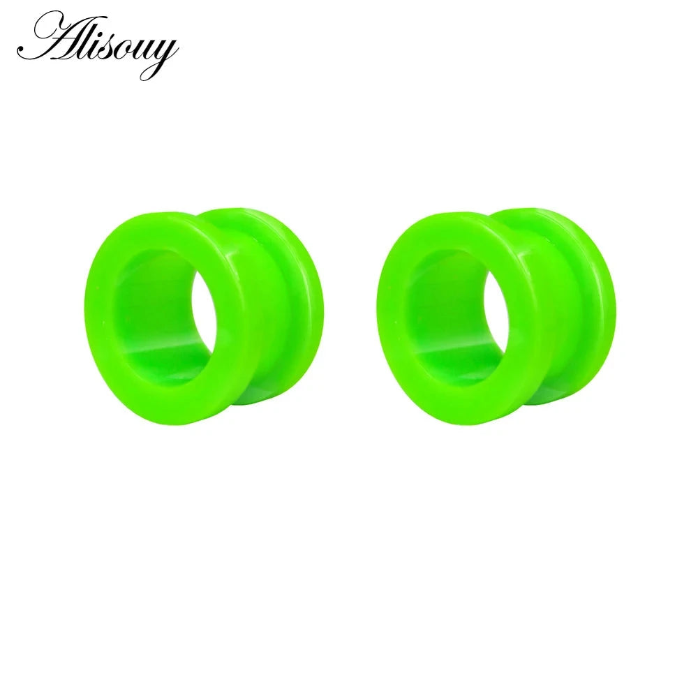 2Pcs/lot Fake Cheater Acrylic Ear Plugs And Tunnels Ear Expander Stretchers Kit Ear Tragus Piercing Set Body Jewelry 9 Sizes Good Vibrations Adult Super Store