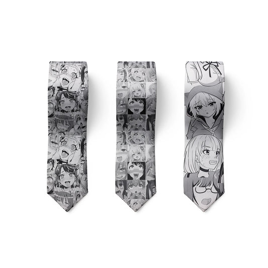 Anime cartoon printing men's tie unisex casual creative tie novelty unique accessories business gifts wedding shirt accessories Good Vibrations
