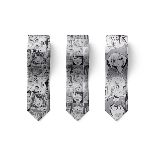 Anime cartoon printing men's tie unisex casual creative tie novelty unique accessories business gifts wedding shirt accessories Good Vibrations