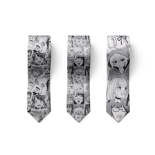 Anime cartoon printing men's tie unisex casual creative tie novelty unique accessories business gifts wedding shirt accessories Good Vibrations
