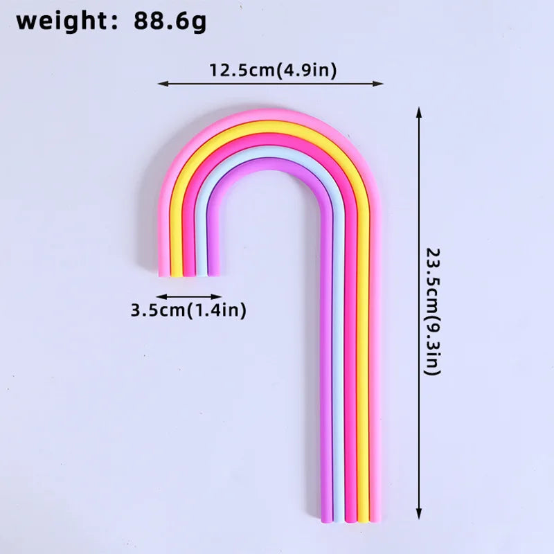 Rainbow Cake Toppers Cake Decorations for Wedding Baby Shower Girls Boys Rainbow Theme Birthday Party Supplies Good Vibrations