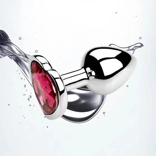 SM 3Pcs/Set Adult Erotic Masturbation Goods Heart Shape Anal Plug Dilator Prostate Massager Fetish Gay Role Play Butt Stimulator GOOD Vibrations