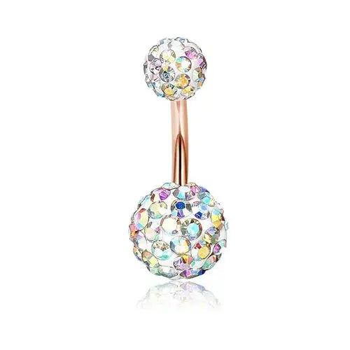 Bobisty Navel Rings Surgical Stainless Steel Belly Button Rings for Women Girls Body Piercing with Gold Plated Brass Flower Good Vibrations Adult Super Store