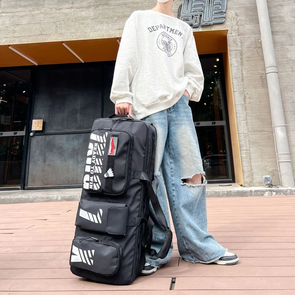 1pcs Large Duffle Bag with Shoes Compartment Foldable Travel Duffel for Men & Women Packable Water-Resistant Travel Bag Good Vibrations