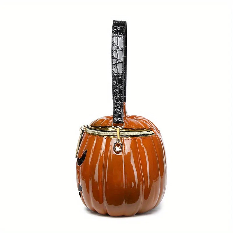 Pumpkin Purse, Novelty Purses for Women FunnyHalloween Purses and Handbags Pumpkin Crossbody Bag Good Vibrations