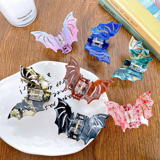 New Halloween Hair Clip Gothic Bat Hair Claws Funny Crab Hair Clip Hair Shark clip Fashion Claw Clip Hair Accessories for Women Good Vibrations