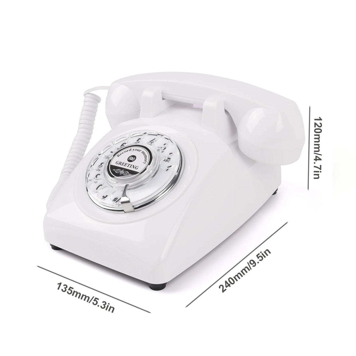 White Voice Recording Audio Guest Book – Guest Book Phone for Weddings, Bridal Showers, Anniversaries,Unique Wedding Gift Good Vibrations