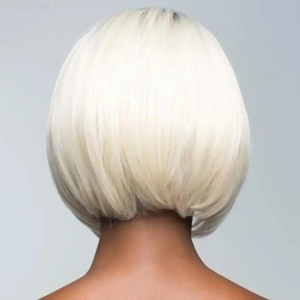 Wig Gradient Heat Resistant Women Fashion Short Hairpiece Straight Bob Synthetic Hairpiece Good Vibrations