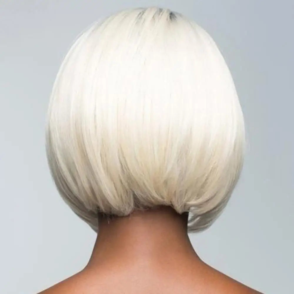 Wig Gradient Heat Resistant Women Fashion Short Hairpiece Straight Bob Synthetic Hairpiece Good Vibrations