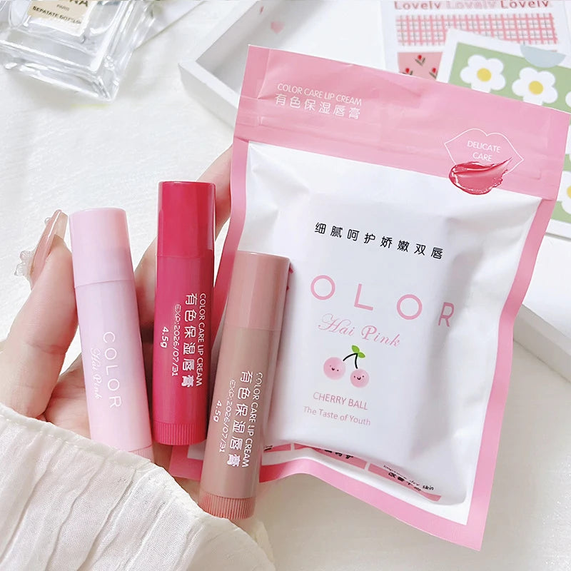 Colored moisturizing lip balm lipstick moisturizing, moisturizing, diluting lip lines, anti-drying lip balm Good Vibrations