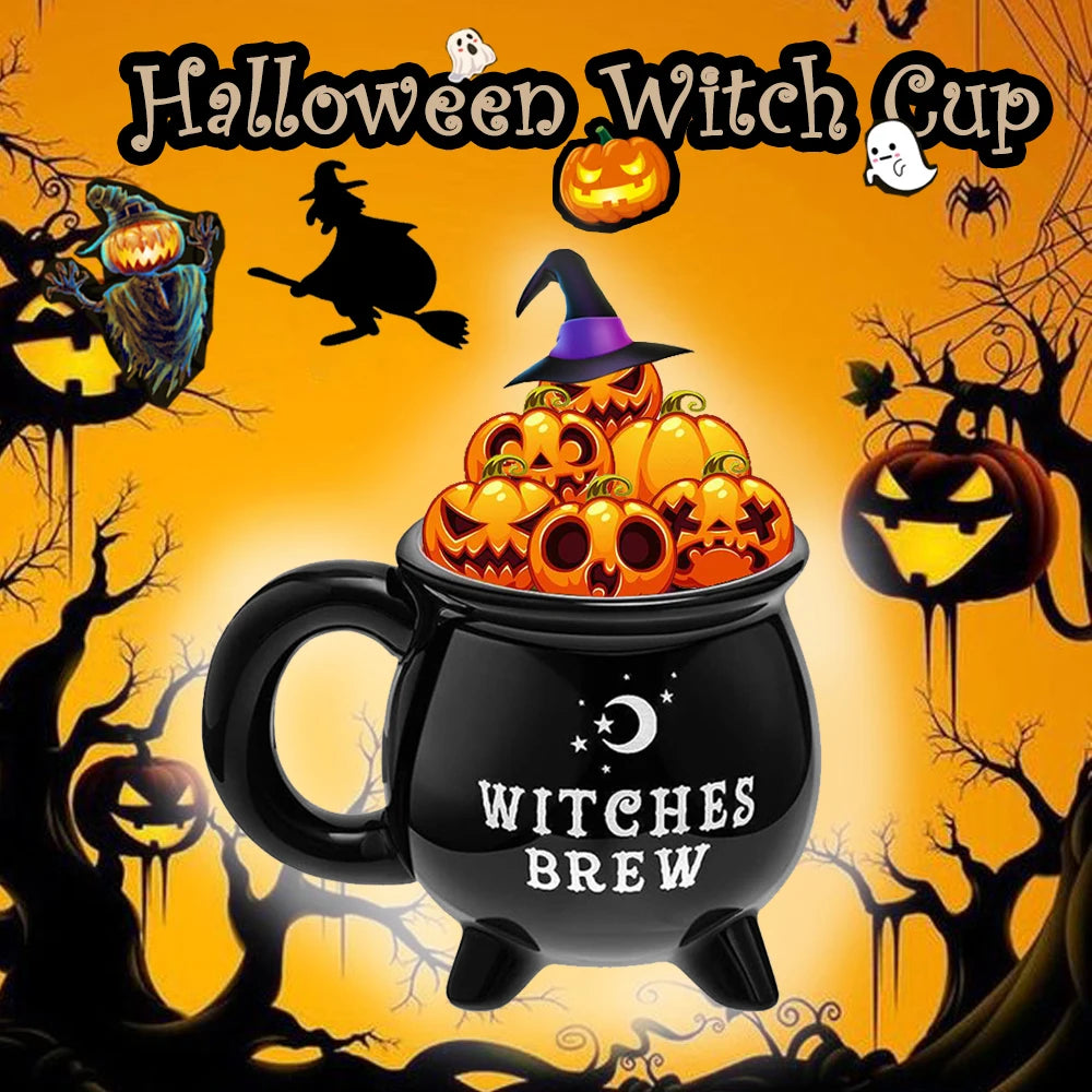 1pc, Witch Brew Coffee Mug, 350ml/ 11.8oz Ceramic Coffee Cups, Water Cups, Summer Winter Drinkware, Birthday Gifts Good Vibrations