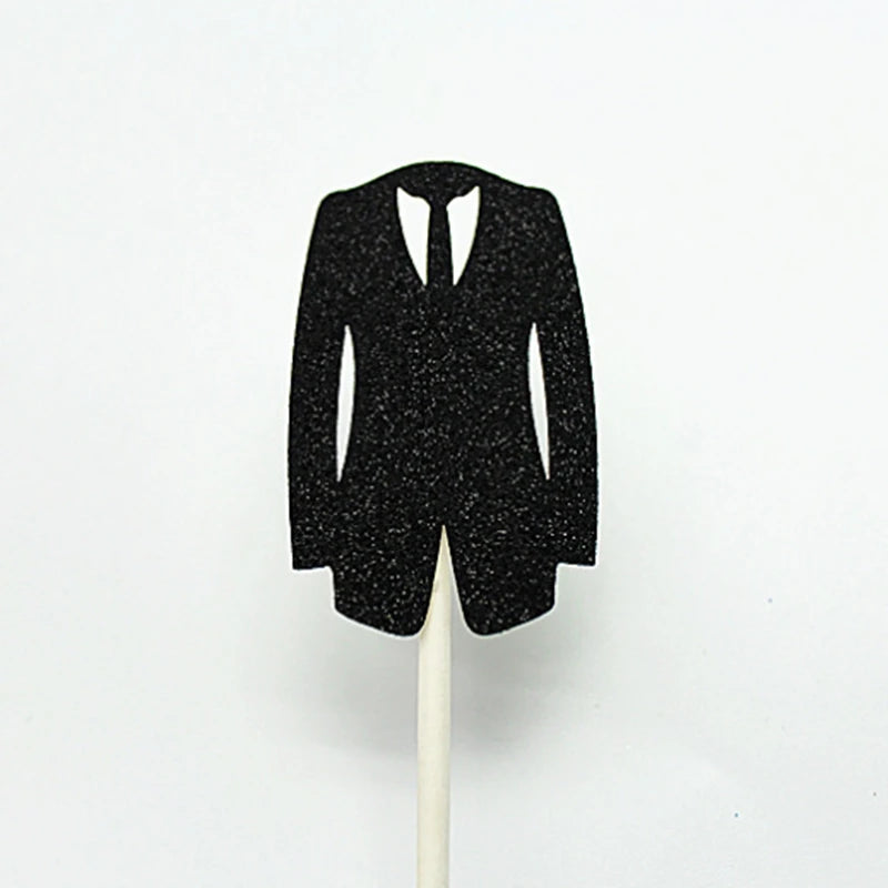 Bride Groom Dress Cake Topper Wedding Decor Propose Marry Marriage Anniversary to Be Bride Bachelor Party Cake Baking Decorating Good Vibrations