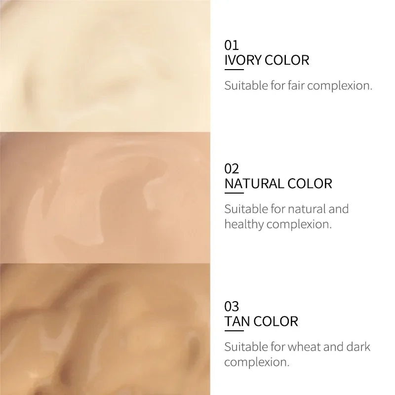 LAIKOU Liquid Foundation Moisturizing Long Lasting Face Comestics Natural Brighten Face Base Tone Make Up 30ml Good Vibrations