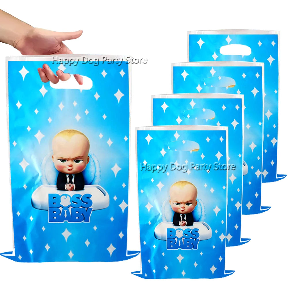 Baby Boy Party Decoration Banner Tableware Supplies Paper Boy DIY Cake Topper Birthday Foil Balloons Kit Accessory Gift Bags Good Vibrations
