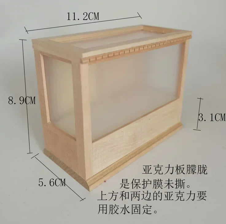 1:12  Miniature Dollhouse Furniture Model Play House Toy Cabinet Wooden Clamshell Desk New Diy Miniature Dollhouse Accessories Good Vibrations