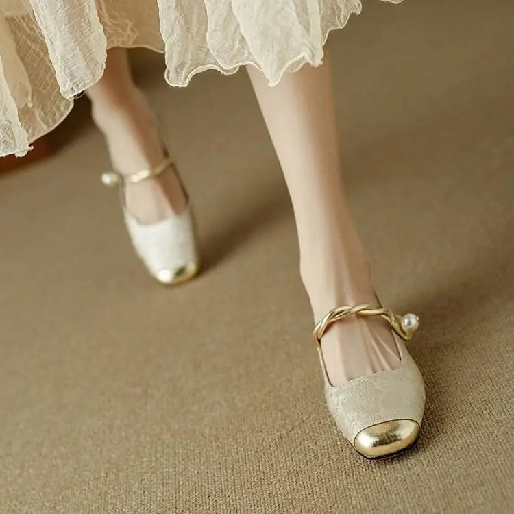 Shoes for Woman 2024 Flats Formal Women's Summer Footwear Low Heel Elegant Moccasins Flat Pointed Toe Non Slip on Promotion E 39 Good Vibrations
