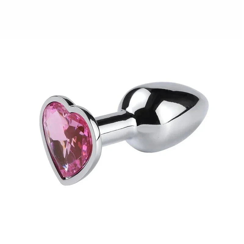 Lucky Clover Gem Anal Plug,S/M/L Size Four Leaf Clover Stainless Steel Crystal Jewelry Anal Butt Plugs Good Vibrations Adult Super Store