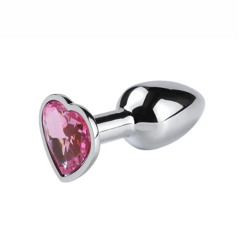 Lucky Clover Gem Anal Plug,S/M/L Size Four Leaf Clover Stainless Steel Crystal Jewelry Anal Butt Plugs Good Vibrations Adult Super Store
