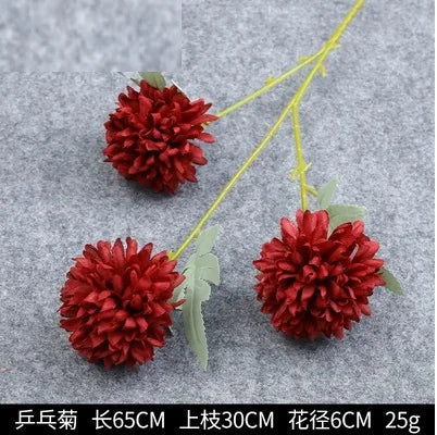 Wedding Decor Rose red wine red artificial rose flower row road guide Hydrangea flower silk flower dropshipping Good Vibrations