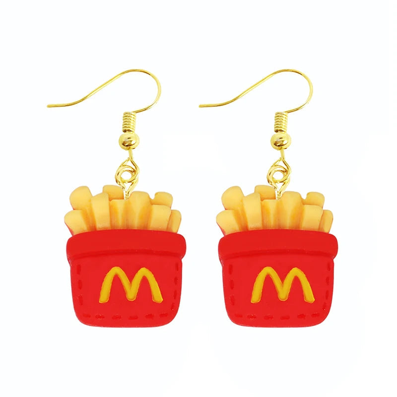 Earrings For Women Girls Cute Foods Hamburg Pizza Chicken Leg Candy Bottle Handmade Candy Kids Funny Resin Good Vibrations Adult Super Store