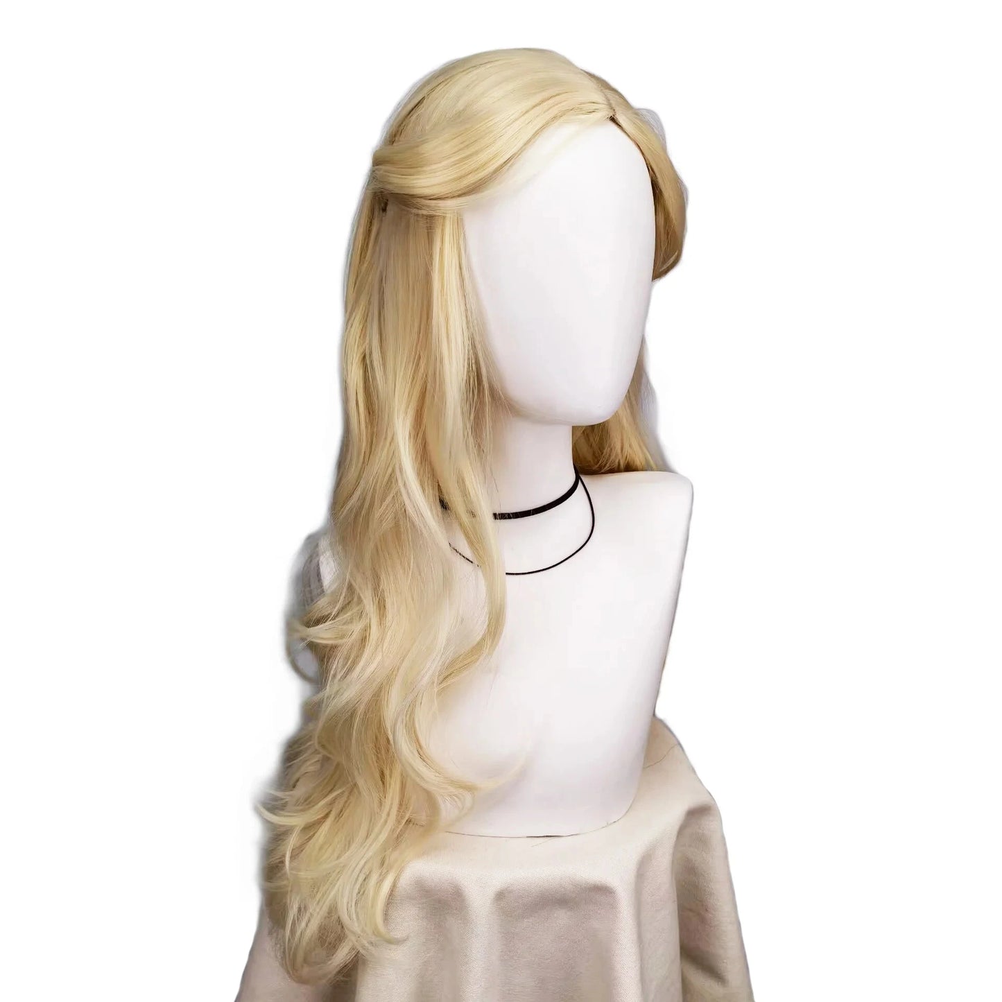 Wicked Women Blonde Wigs Long Wavy Blonde Glinda Cosplay Wigs Heat Resistant Synthetic Hair Halloween Costume Party Good Vibrations
