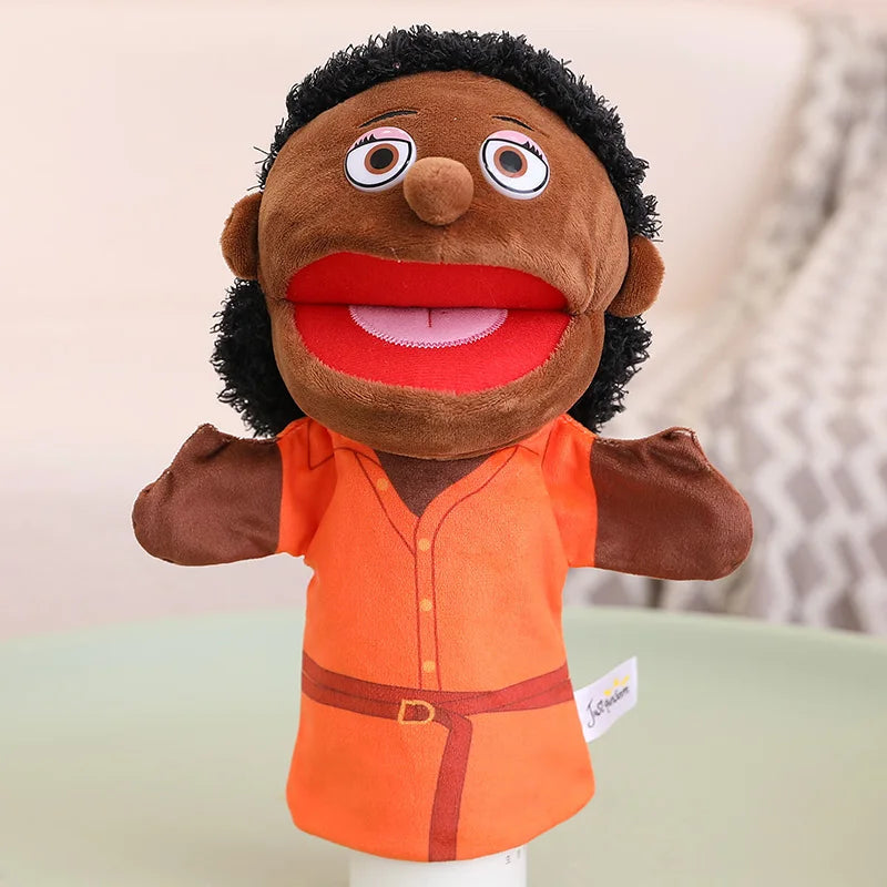 28-33cm Kids Plush Finger & Hand Puppet Popular Activity Boy Girl Role Play Bedtime Story Props Family Role Playing Toys Doll Good Vibrations