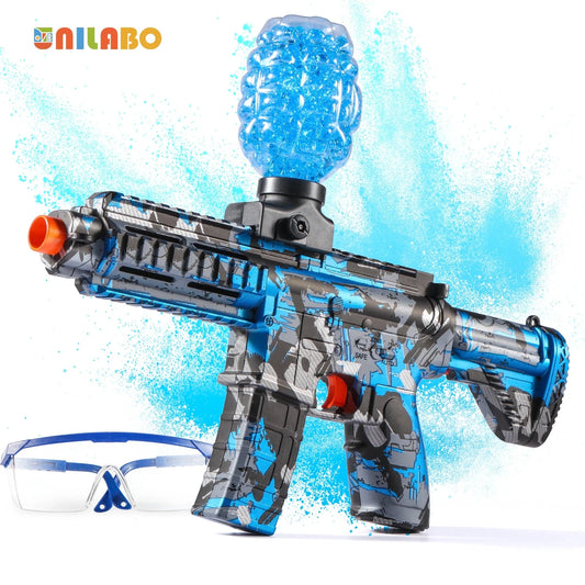 M416 Electric Ball Blaster Toy Gun - High-Speed, Metallic Finish, Rechargeable - Halloween Thanksgiving Gift(Bullets Excluded) Good Vibrations