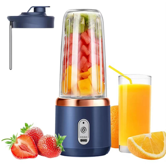 Portable Blender Bottle Multifunction Juice Blender Fresh Juice Smoothie Blender Ice CrushCup Food Processor Juicing Tool Good Vibrations