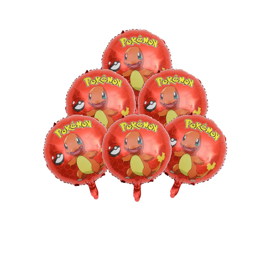 Pokemon Birthday Party Disposable Party Plates Pikachu Theme Tablecloth Character Balloon Birthday Decoration Baby Shower Suppli Good Vibrations