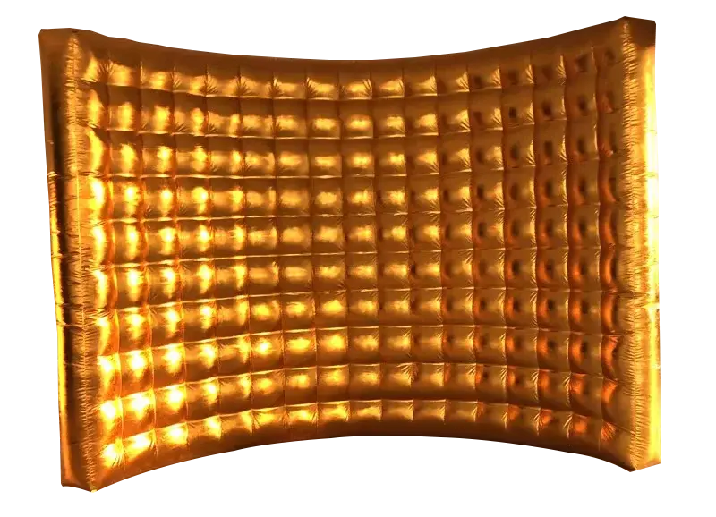 Wedding Party 10ft Photo Booth Backdrop Inflatable Wall Silver Or Gold Fotobudka 360 Photo Booth Wall For Party Event Good Vibrations