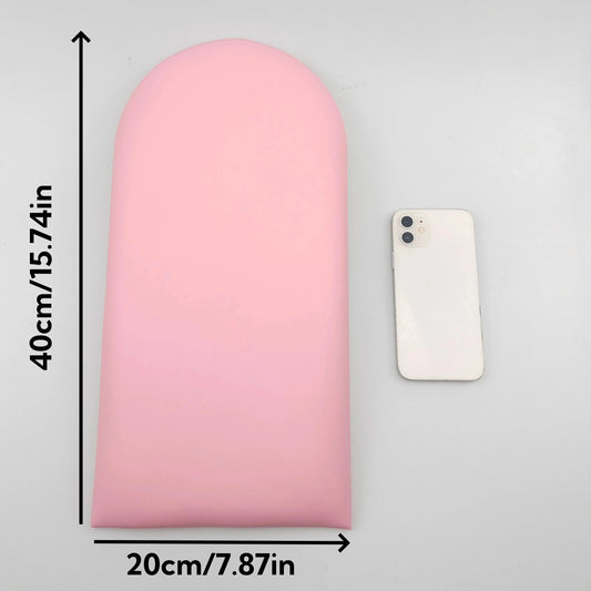 1PC 40x20cm Bed Headboard Bedroom Decor Head Board Wood Wall Panels Home Decoration Tatami Anti-collision Soft Back Wall Mat Good Vibrations