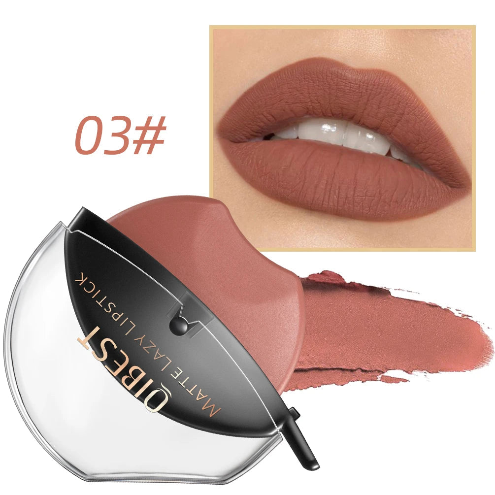Lip-shaped lipstick seal Sip into makeup lazy blush lipstick Matte makeup effect Moisturizing lip gloss Waterproof non-stick cup Good Vibrations