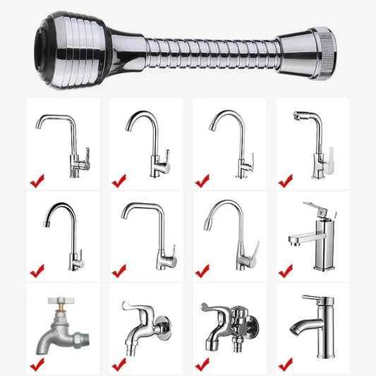 Kitchen Gadgets 2 Modes 360 Rotatable Bubbler High Pressure Faucet Extender Water Saving Bathroom Kitchen Accessories Supplies Good Vibrations