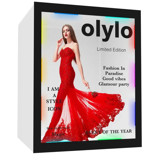 Weddings Photography Background decoration Props PVC magazine photo booth backdrop party event led photo booth with led Good Vibrations