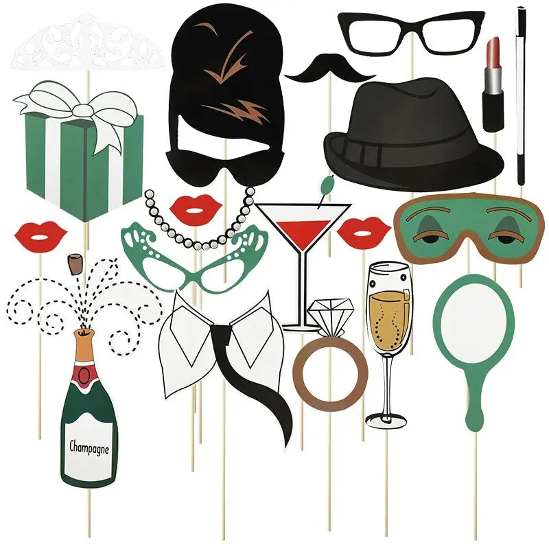 Wedding Decoration Photo Booth Props Bride To Be Hen Party DIY Mustache Lips Bride Photobooth Groom Mr Mrs Bridal Shower Decor Good Vibrations