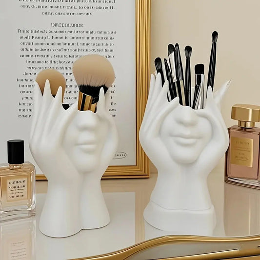 Makeup Organizer Is Lightweight, Portable, and Perfect for Desktop and Bathroom Use, Storing Brushes and Cosmetics Good Vibrations