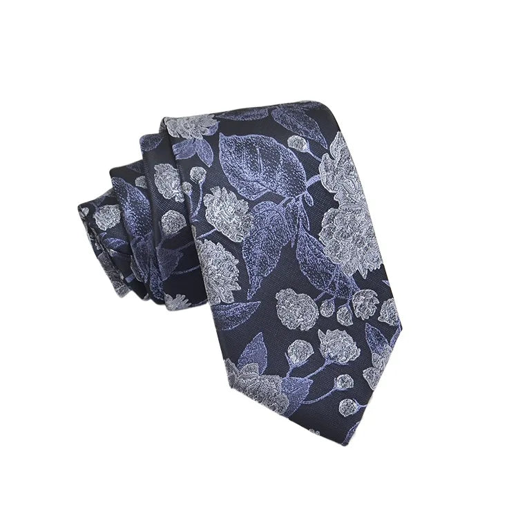35 Styles Men's Silk Ties Jacquard Dot Floral 8cm Necktie Accessories Daily Wear Shirt Suit Cravat Wedding Party Gifts Neck Tie Good Vibrations