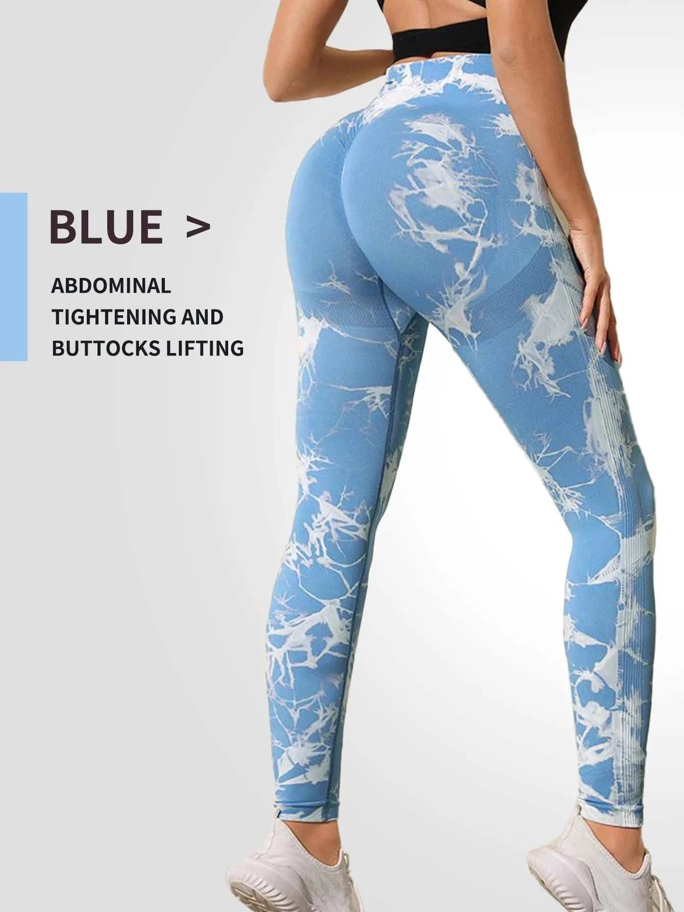 Women Yoga Pants Sport Leggings Seamless High Waist Push Up Woman Tights Fitness Workout Leggins Gym Clothing Good Vibrations