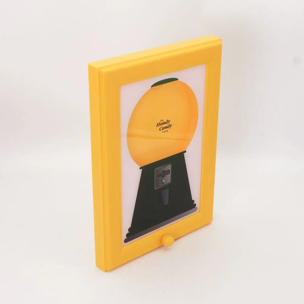 Creative Candy Dispenser Picture Frame Dust-proof Moisture-proof Hanging Handy Candy Frame Rotating Funny Good Vibrations