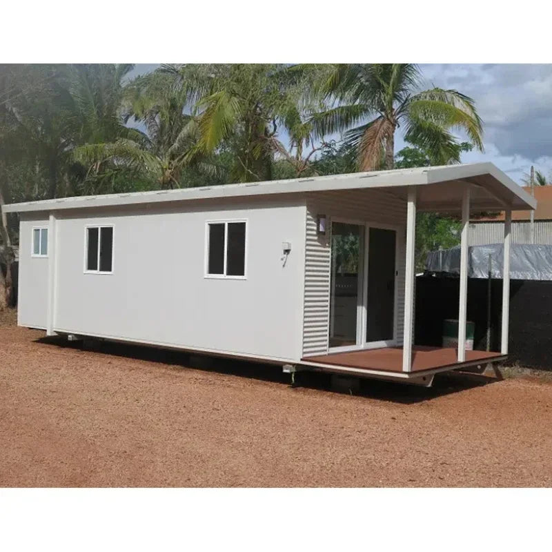 Portable Expandable Container House for Family Leisure with 2-3 Bedrooms, Parent-Child Homestay Venue, 40ft 20ft Tiny House. Good Vibrations