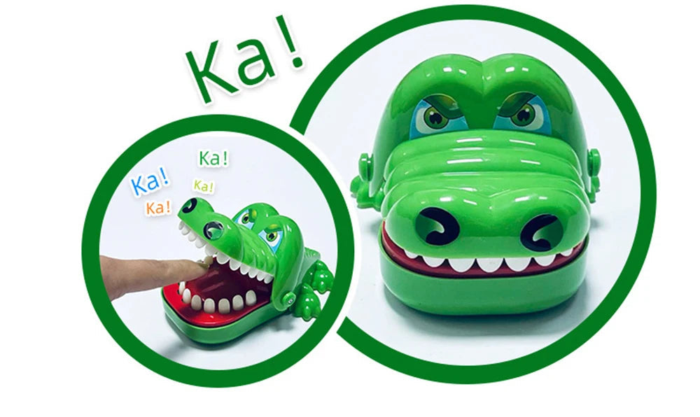 Crocodile Teeth Toys Children's Crocodile Bites Fingers Reaction Training Novelty Children's Lucky Game Trick Decompression Toy Good Vibrations