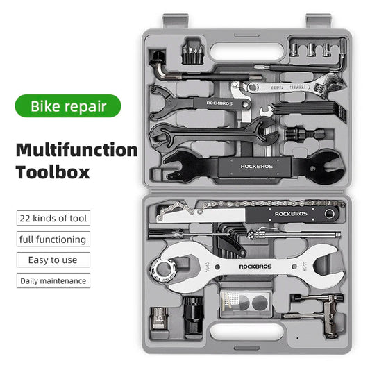 ROCKBROS Bicycle Tools Sets Box Cycling Tools Professional Bike Multifunction Bicycle Repair Tools Key Set Cycling Tools Good Vibrations