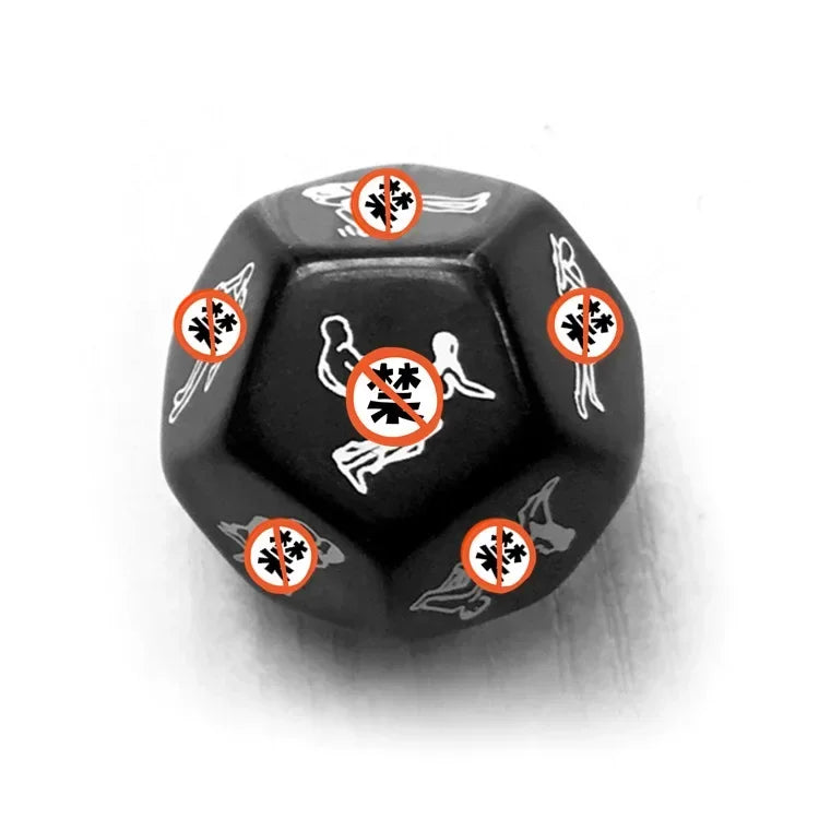 12 Sides Sex Toys for Couples Funny Sex Dice Adult Game Erotic Love Sexy Posture Foreplay Lovers Humour Game Toy Romantic Party Good Vibrations Adult Super Store