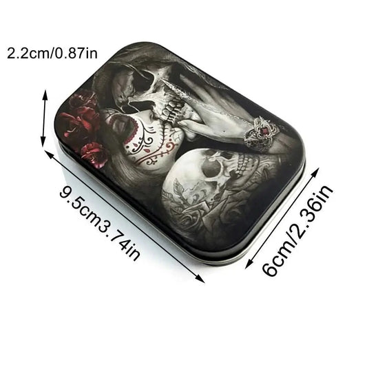 18*14cm Metal Rolling Storage Tray with TinPlate Storage Box Tobacco Cigarettes Cases Holder Smoking Accessories Good Vibrations Adult Super Store
