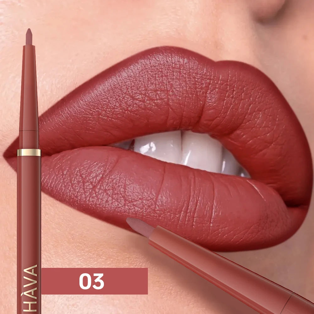 1pc Matte Lip Liner, Waterproof, Easy to Use, Beauty, Three-dimensional Lips, Long-lasting, Women'S Gift Good Vibrations