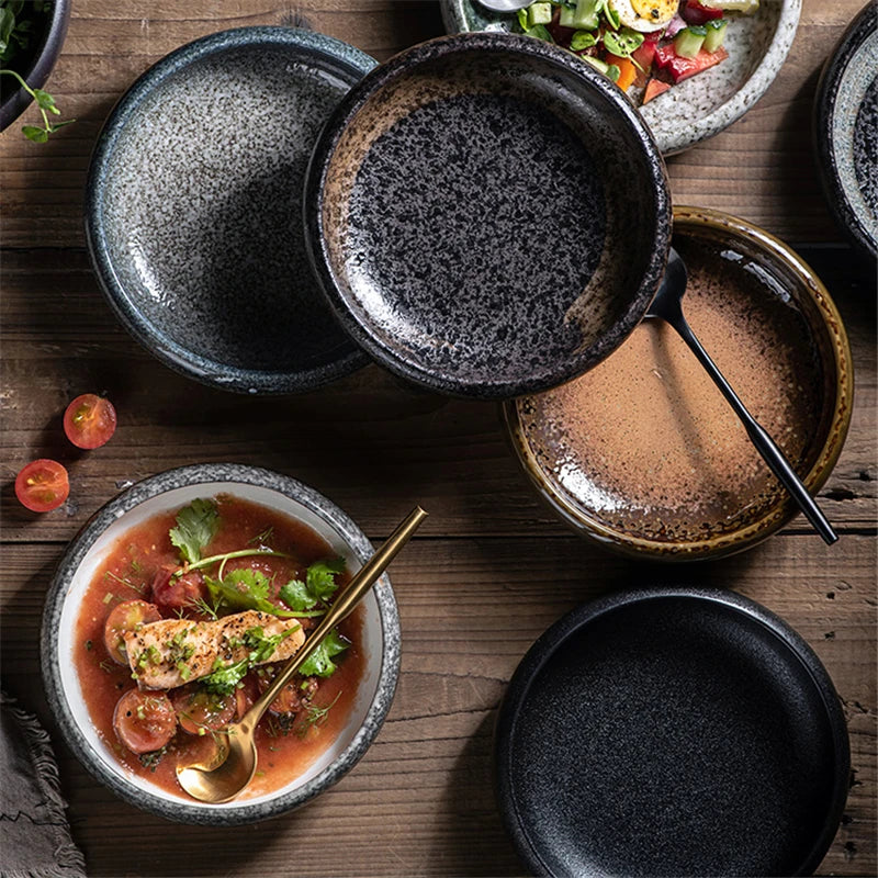 14cm hot sell Creative retro ceramic sushi dishes tray Sauce Chili pepper snacks small dishes gold plates set dinner dishes sets Good Vibrations